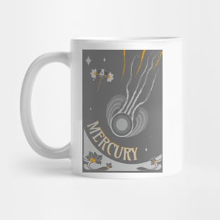 Mercury - Art Nouveau Space Travel Poster Mug